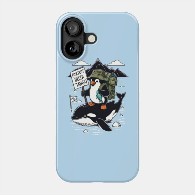 Resist-Penguin Phone Case by Creatifly Graphic Tees