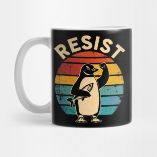 Resist-Penguin Mug