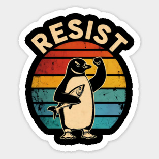 Resist-Penguin Magnet