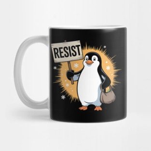 Resist-Penguin Mug