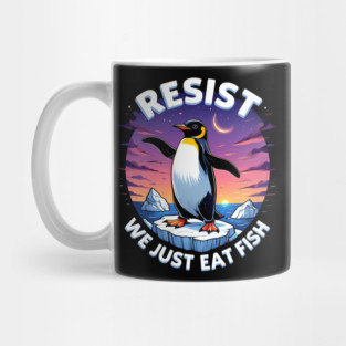 Resist-Penguin Mug