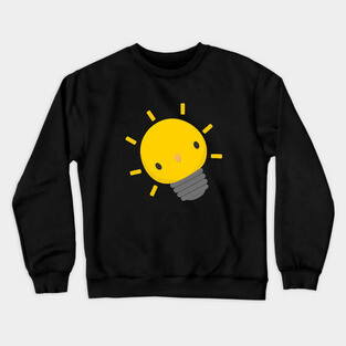Kawaii lightbulb Crewneck Sweatshirt