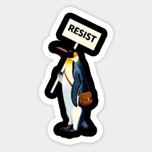 Resist-Penguin Magnet