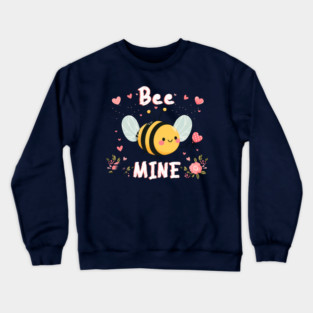 Kawaii Bumblebee "Bee Mine" Crewneck Sweatshirt