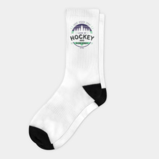 Land of Hockey and 10,000 Goals-Minnesota Inspired Vintage Fan Design Socks