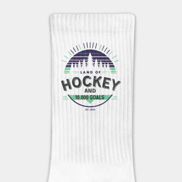 Land of Hockey and 10,000 Goals-Minnesota Inspired Vintage Fan Design by Ben's Store 1