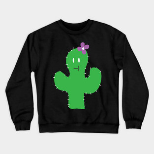 Cutesy Flower Cactus Crewneck Sweatshirt