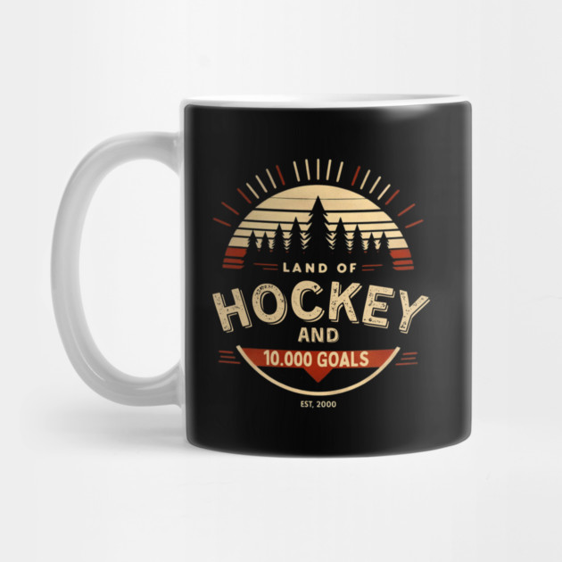 Land of Hockey and 10,000 Goals-Minnesota Inspired Vintage Fan Design by Ben's Store 1