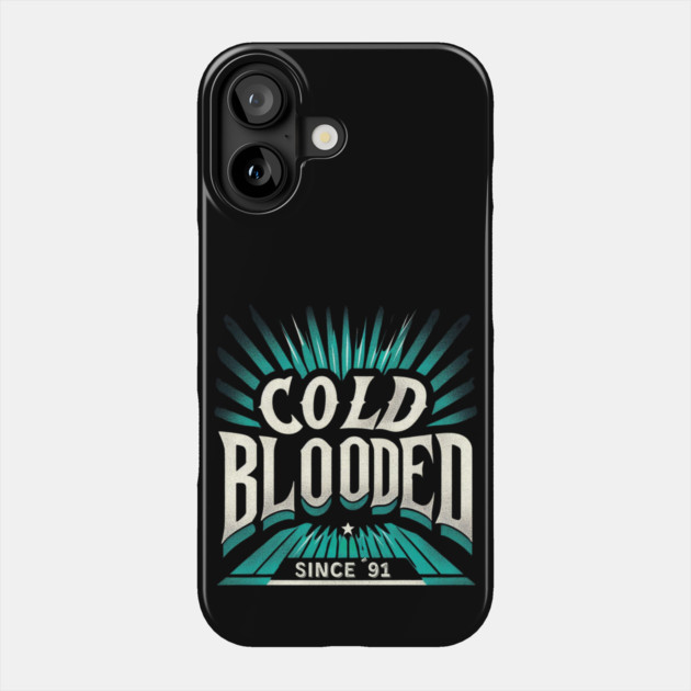 Cold Blooded Hockey – Vintage San Jose Fan Design Since 1991 Phone Case by Ben's Store 1