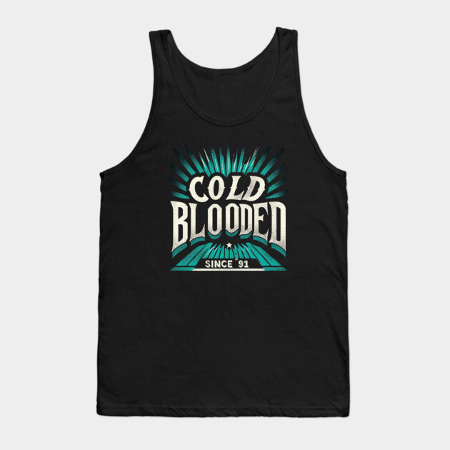 Cold Blooded Hockey – Vintage San Jose Fan Design Since 1991 Tank Top by Ben's Store 1