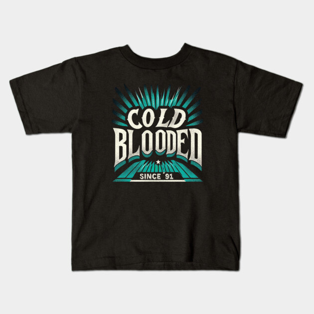 Cold Blooded Hockey – Vintage San Jose Fan Design Since 1991 Kids T-Shirt by Ben's Store 1