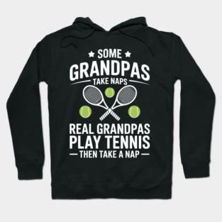 Real Grandpas Play Tennis Hoodie