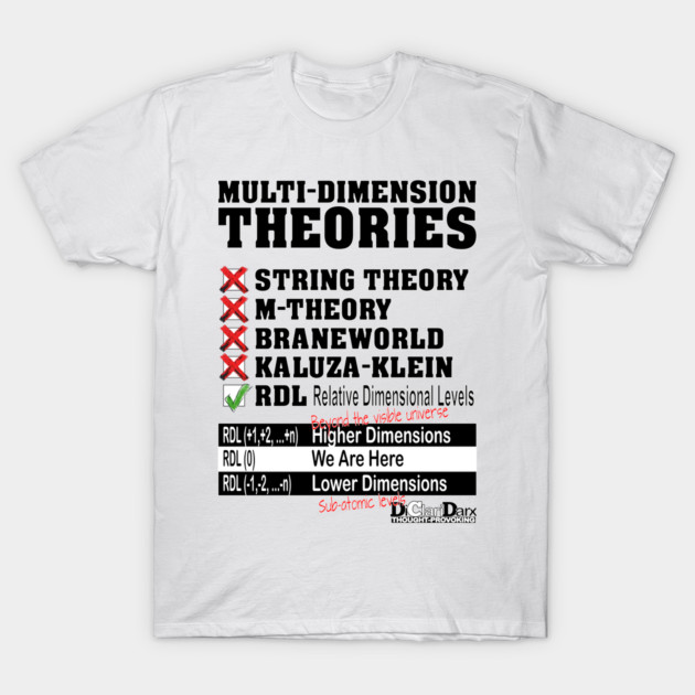 RDL - Relative Dimensional Levels T-Shirt by Santy's Store
