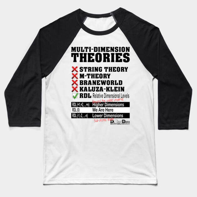 RDL - Relative Dimensional Levels Baseball T-Shirt by Santy's Store