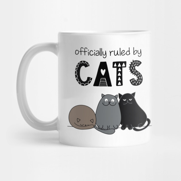 'Officially ruled by Cats' Cute Hand Drawn Style by Butter Creative