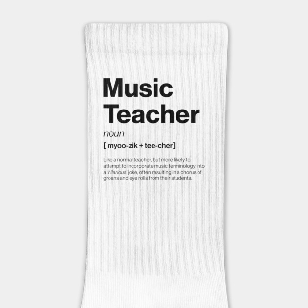 Funny Music Teacher Dictionary Definition Primary by Butter Creative