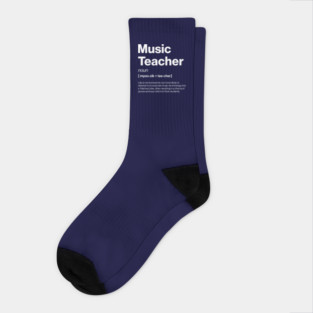 Funny Music Teacher Dictionary Definition Secondary Socks