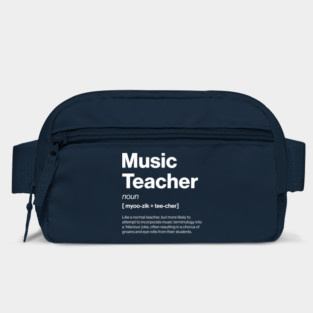 Funny Music Teacher Dictionary Definition Secondary Bag