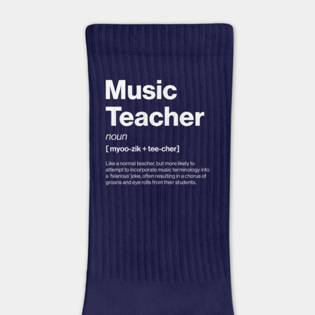 Funny Music Teacher Dictionary Definition Secondary by Butter Creative
