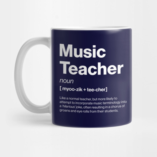 Funny Music Teacher Dictionary Definition Secondary by Butter Creative