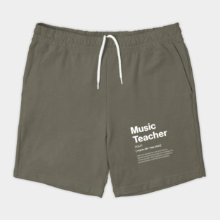 Funny Music Teacher Dictionary Definition Secondary Shorts
