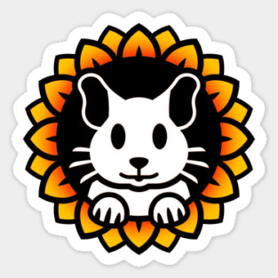 Degu Press Sticker