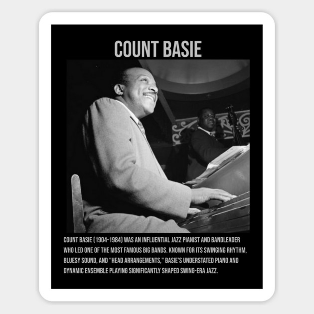 Count Basie Musician Magnet by UrbanLifeApparel
