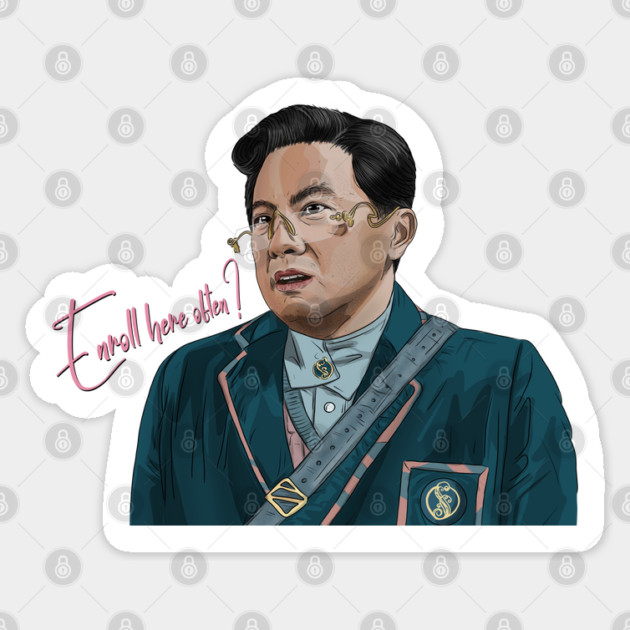 Wicked Part One: Enroll Here Often? Sticker by 51Deesigns