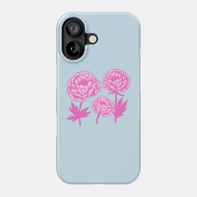 Pink Peony Floral Bloom Art Phone Case by DonWillisJrArt