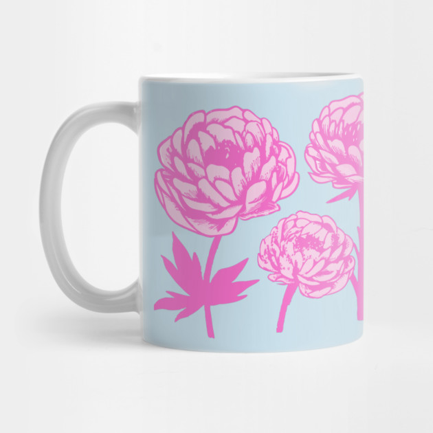 Pink Peony Floral Bloom Art by DonWillisJrArt