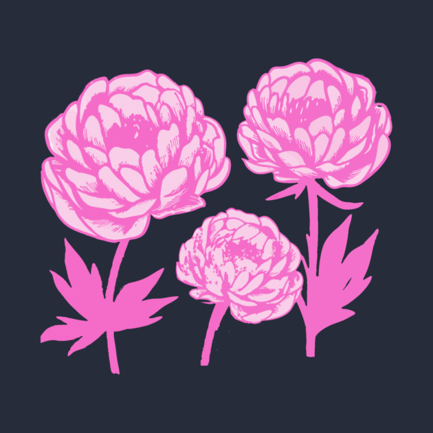 Pink Peony Floral Bloom Art by DonWillisJrArt