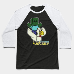 Chicken Jockey - Minecraft Baseball T-Shirt