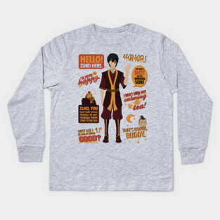 Hello, Zuko Here! Kids Long Sleeve T-Shirt