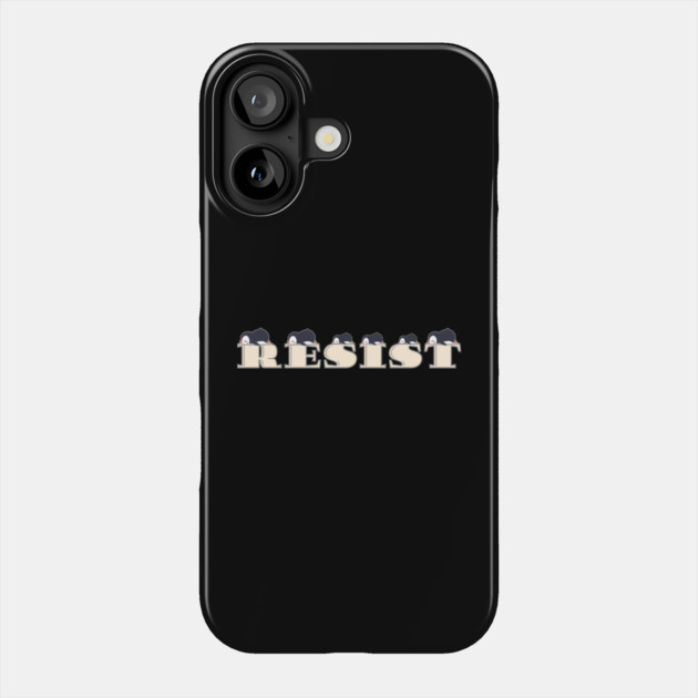 Resist-Penguin Phone Case by Creatifly Graphic Tees