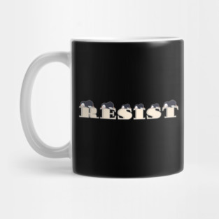 Resist-Penguin Mug