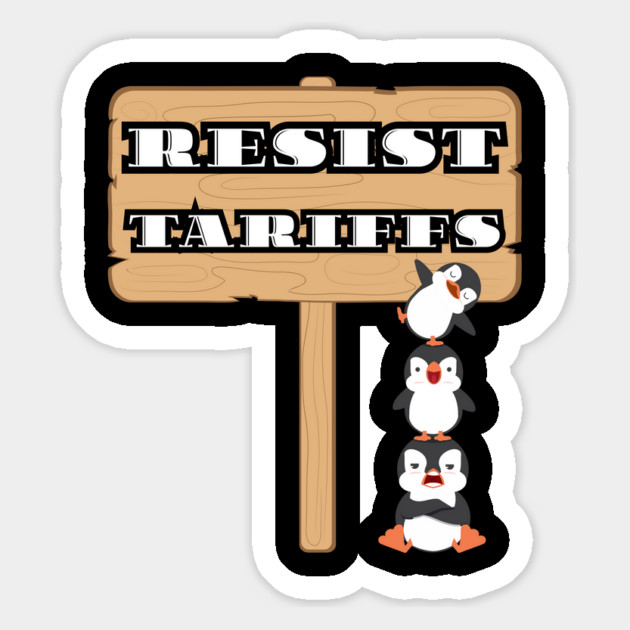 Resist-Penguin Magnet by Creatifly Graphic Tees