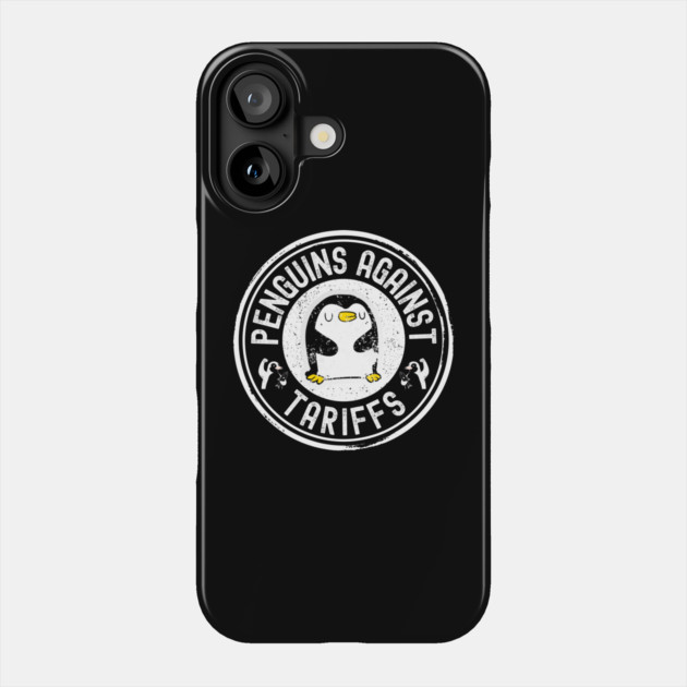 Resist-Penguin Phone Case by Creatifly Graphic Tees