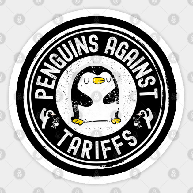 Resist-Penguin Sticker by Creatifly Graphic Tees