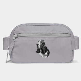 Hand painted Basset Hound Artwork Bag