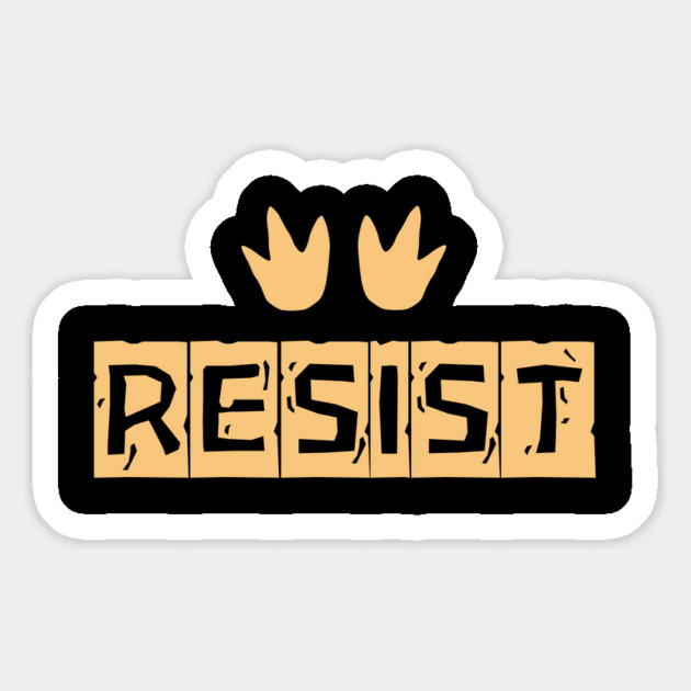 Resist-Penguin Magnet by Creatifly Graphic Tees