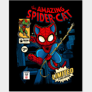 Spider Cat Posters and Art