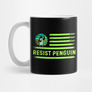 Resist-Penguin Mug