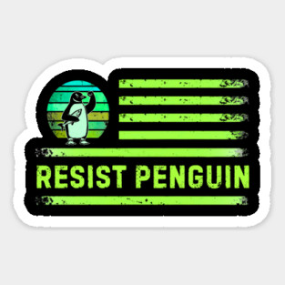 Resist-Penguin Sticker