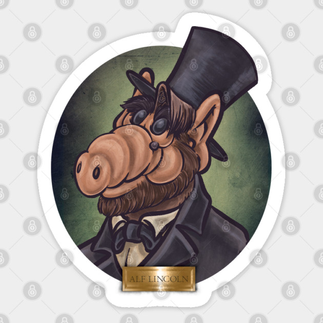 Alf Lincoln Sticker by majanation