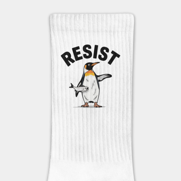 Penguin Resist Protest – Funny Political Animal Activism Design by ArtistTee ⭐⭐⭐⭐⭐