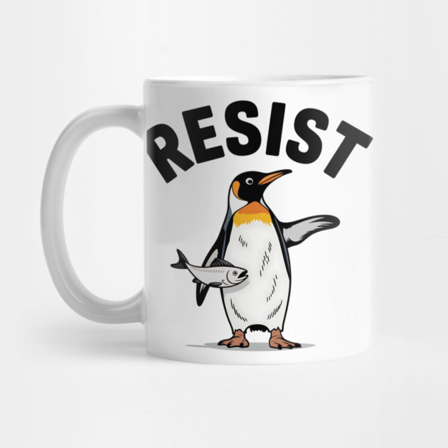 Penguin Resist Protest – Funny Political Animal Activism Design by ArtistTee ⭐⭐⭐⭐⭐