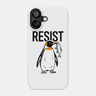 Resist-Penguin-Activism-Protest-Penguin-Art Phone Case