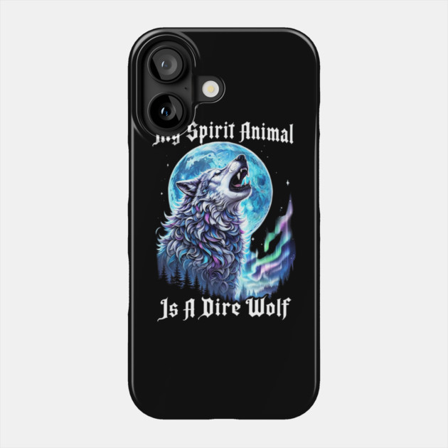 Dire-Wolf Phone Case by Creatifly Graphic Tees