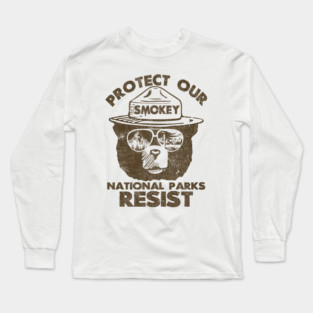 Vintage  Smokey the Bear Resist Long Sleeve T-Shirt