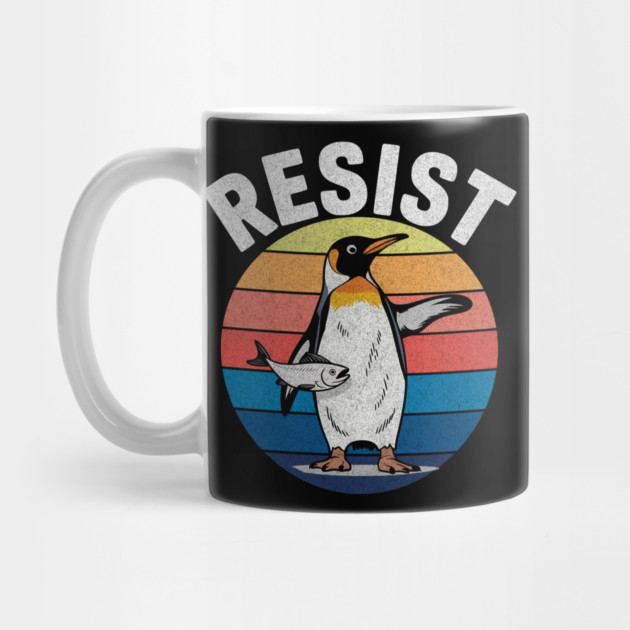 funny-penguin-resist-retro-design by ArtistTee ⭐⭐⭐⭐⭐
